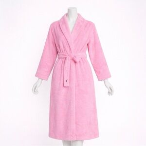 NWT Victoria’s Secret Plush Pink Robe XS/S Soft Cozy Faux Fur Belted Loungewear